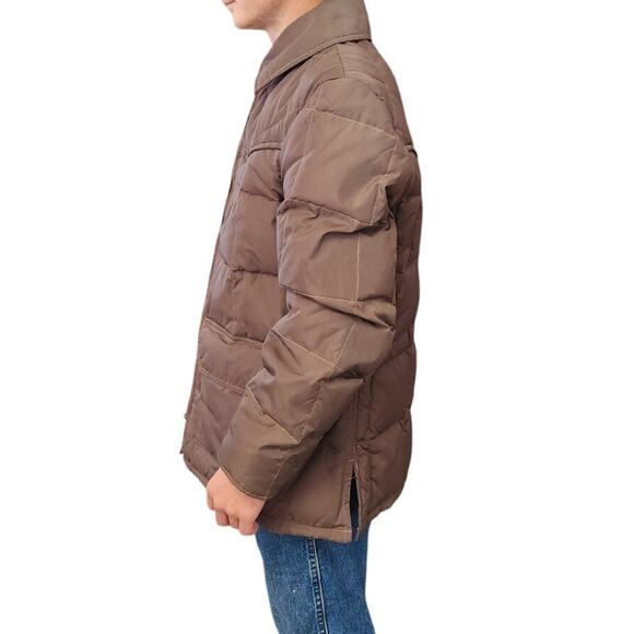 Vntg Pioneer Wear Northern Down Quilted Jacket Olive Green Men Medium MINT Cond - Picture 3 of 9